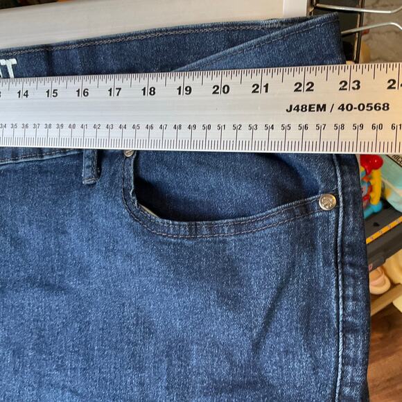 Monument Women Skinny Jeans size 46 in. Blue Mid Rise Stretch - Picture 2 of 11